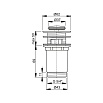 Донный клапан Alcaplast A391 с малой заглушкой и переливом