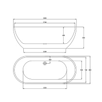 Акриловая ванна Vincea VBT-108 180x80