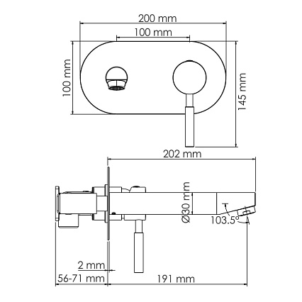 Смеситель для раковины WasserKRAFT Wern 4230 никель