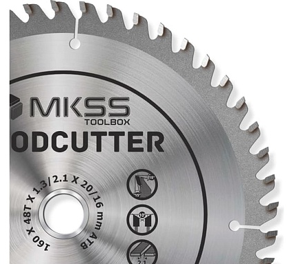 Диск пильный по дереву MKSS Toolbox Woodcutter WC1600 160x48Тх20/16 мм WC16004820