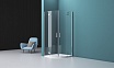 Душевой уголок BelBagno KRAFT-R-2-100-C-Cr 100x100 прозрачный, хром