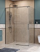 Душевой уголок BelBagno SOFT_CLOSE-1-AH-1-130/90-C-GM 130x90 прозрачный, оружейная сталь