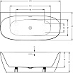 Акриловая ванна Riho Omega B094001005 B2W 170x80 см