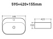 Раковина Art&Max AM1630-A 59.5 см белый