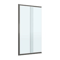 Шторка для ванны Cezares SLIDER-FIX-VF-11-90/150-C-GM 90x150 прозрачная, оружейная сталь