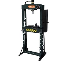 Гидравлический гаражный пресс DEKAR 15т, ножной и ручной привод, подвижный цилиндр HJ0822