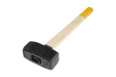 Кувалда ЛОМ кованая, 5 кг, деревянная рукоятка 5358909