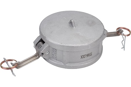 Алюминиевый камлок TITAN LOCK типа DC серия EcoLine, заглушка для ниппеля 4" TL400DCAL-EL