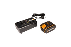 Комплект аккумулятор 4 Ач с зарядным устройством на 2А Worx WA3604