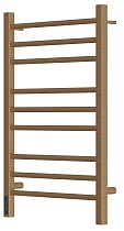 Полотенцесушитель электрический Point Веста PN70758BR П9 50x80 диммер слева, бронза