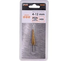 Сверло ступенчатое 4-12 мм Faster Tools 6646
