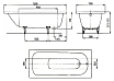 Стальная ванна Kaldewei Saniform Plus 361-1 150x70 easy-clean, арт. 111600013001