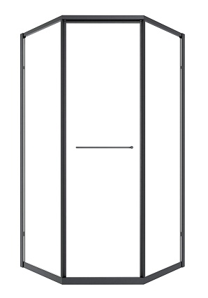 Душевой уголок Timo TTSS-100/03C-8L 100x100 левый, прозрачный, черный