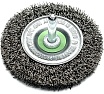 Щетка дисковая гофрированная Lessmann Д75x10, ROF 0.30 мм, хвостовик 6мм 410135