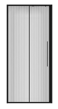 Душевая дверь Niagara Nova 110x195 рифленое, черный матовый NG-84-L11FHB