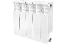 Радиатор биметаллический боковое подключение STOUT Space 350 5 секций SRB-0310-035005 RG008S34ACIEBB