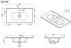 Раковина BelBagno LOV-900-LVB 90 см