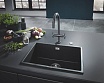 Кухонная мойка Grohe K700U 31653AP0 46 см черный гранит