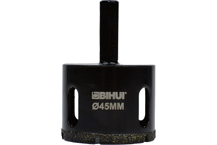 Коронка алмазная по керамограниту 45 мм BIHUI DBW45