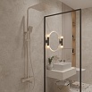Душевая стойка Oliveeka D-Line OL-739901-BN с термостатом, никель матовый