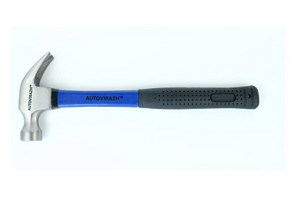 Столярный молоток 225гр с фибергласовой рукояткой Autovirazh AV-276225