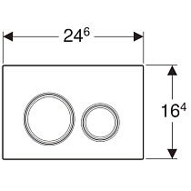 Кнопка смыва Geberit Sigma 21 115.884.JM.1 плитка Mustang/глянцевый хром
