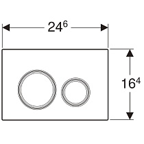 Кнопка смыва Geberit Sigma 21 115.884.JM.1 плитка Mustang/глянцевый хром