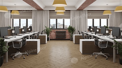 Ламинат Alpine Floor Herringbone Дуб Прованс 606x101x8 мм, LF102-7B