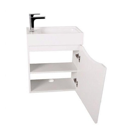 Мебель для ванной Art&Max Liberty 40 см правая, белый глянец