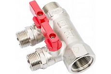 Коллектор с кранами (3/4&quot;; 2 х 1/2&quot;) Valtec VTc.580.N.0502 78042