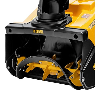 Бензиновая снегоуборочная машина Denzel sb 460 e, 99cc, эл.старт, шнек snowcrusher 97649