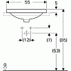 Раковина Geberit VariForm 55 см 500.720.01.2