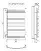 Полотенцесушитель электрический Lemark Atlantiss LM32810REBL П10 50x80, черный