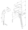 Смеситель для раковины Am.Pm Sunny F85C03000 с гигиеническим душем