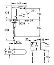 Смеситель для раковины Grohe Eurosmart Cosmopolitan E 36325001