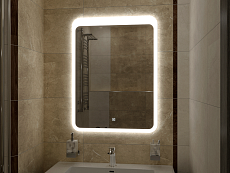 Зеркало Континент Lacio LED 80x90 см с подсветкой ЗЛП756