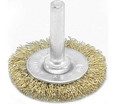 Щетка-крацовка плоская со шпилькой 40 мм, латунированная Pobedit 2122040