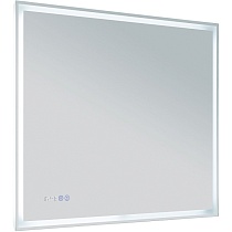 Зеркало Aquanet Оптима 90x75 см с подсветкой, антипар, часы 00288966