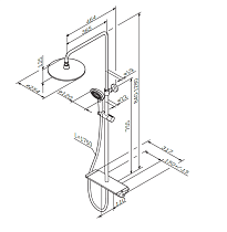 Душевая стойка Am.Pm Spirit V2.0 F0770A400 термостат