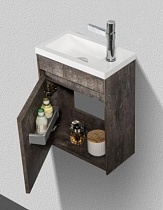 Тумба с раковиной BelBagno Pietra Mini 40 см, левосторонняя, Stone