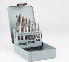 Набор машинных метчиков GSR Form B HSSE M3-M12 + сверла 14 предметов 08403017