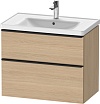 Тумба с раковиной Duravit D-Neo 80 см Natural Oak