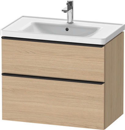 Тумба с раковиной Duravit D-Neo 80 см Natural Oak