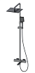 Душевая стойка Oliveeka D-Line OL-739901-BGM с термостатом, оружейный металл