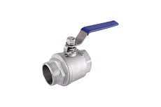 Двухсоставной шаровый кран TITAN LOCK НР-ВР, резьба BSP 1 1/2&quot;, нерж. 304, TL150BVC-FM