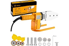 Аппарат для сварки полипропиленовых труб Deko PPWM2100W LCD Advanced в металлическом кейсе, 6 насадок (20-63 мм) 063-5257