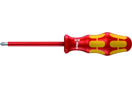 Отвертка диэлектрическая WERA VDE, PZ/S 1х80 мм, WE-006190