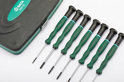 Набор отверток для высокоточных работ, форма звездочка torx, 7шт Sata 09315