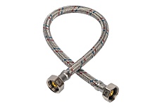 Подводка для воды Azario 1.5 м, г/г, нержавеющая оплетка, 1/2x1/2 УТ008620