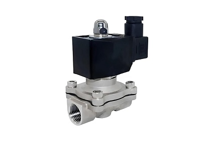 Соленоидный клапан TITAN LOCK нормально-открытый прямого действия, 220В PN10 Нерж.304/FKM, DN32, TLSO32/10FK1S